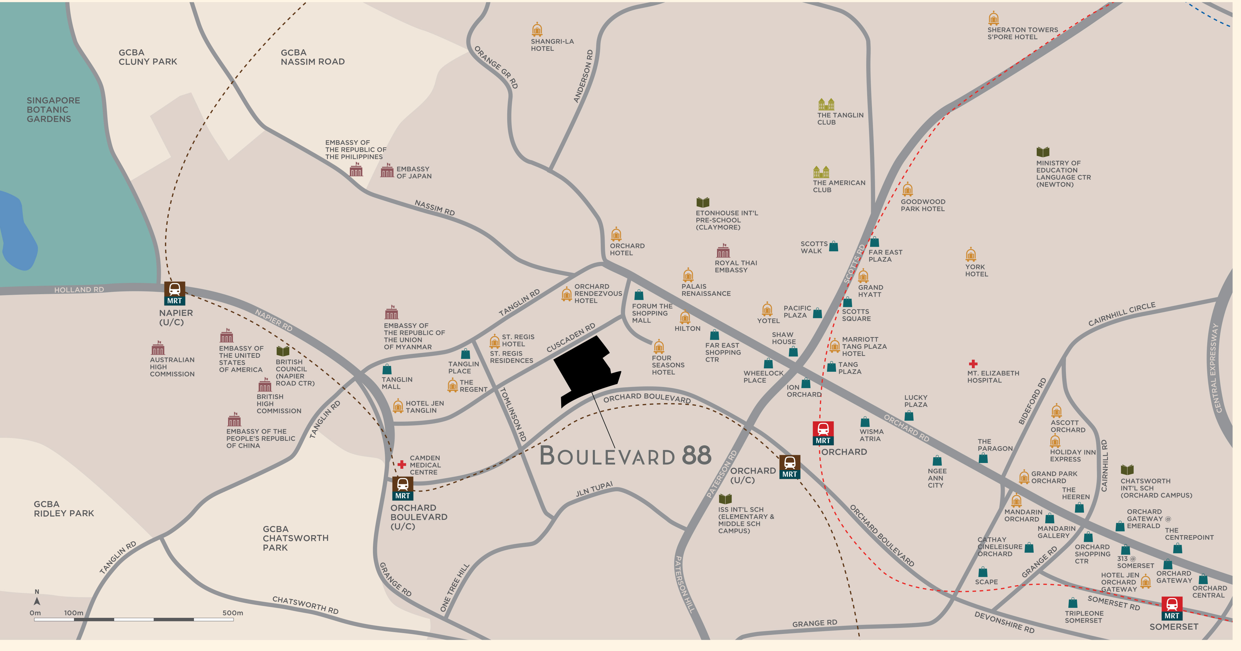 Boulevard 88 Location Map